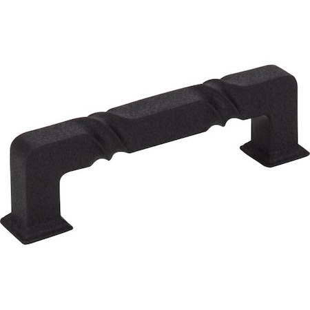 Jeffrey Alexander 96 mm Center-to-Center Matte Black Rustic Twist Tahoe Cabinet Pull 602-96BLK